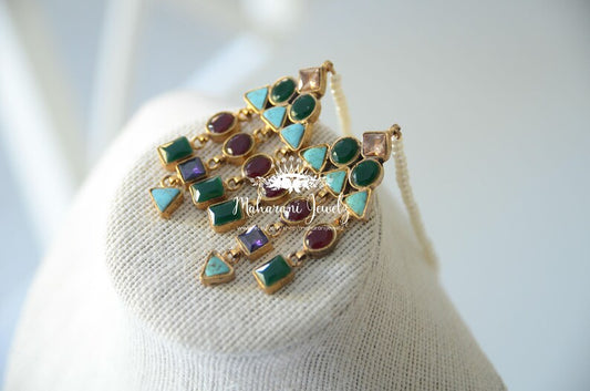 Alizey Gold plated contemporary style earrings