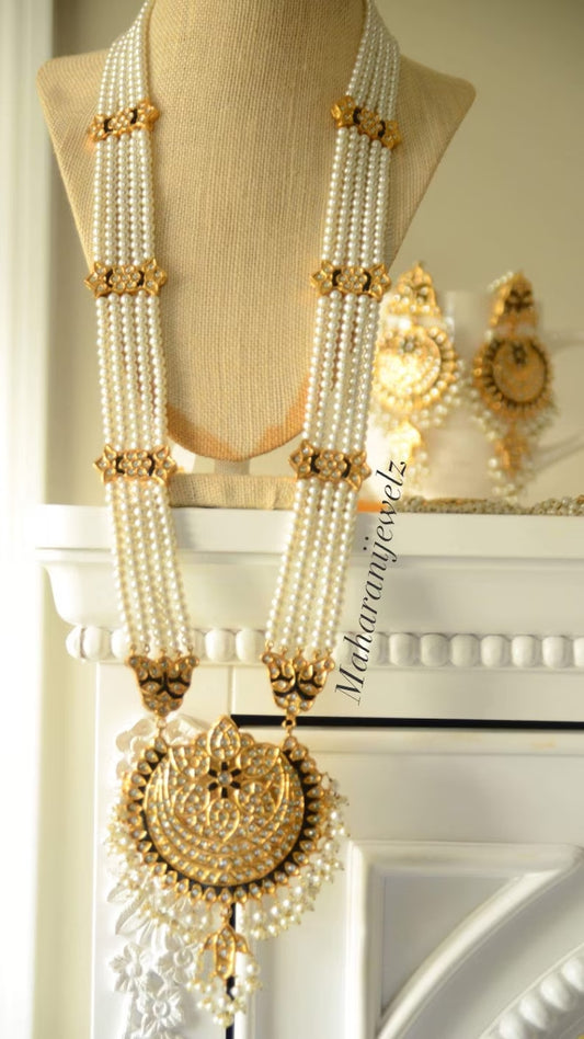 Fozia bridal necklace set/ rani haar