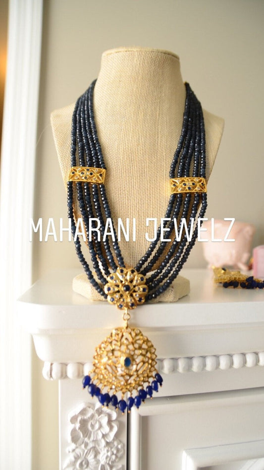 Areej gold plated Necklace set with earrings