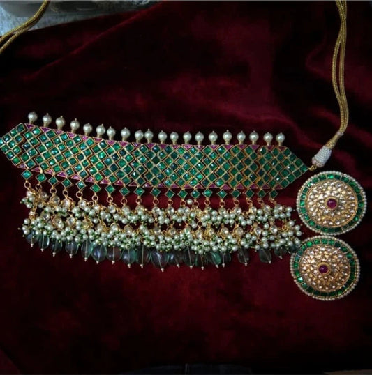 Iqra Sabyasachi style choker with earrings